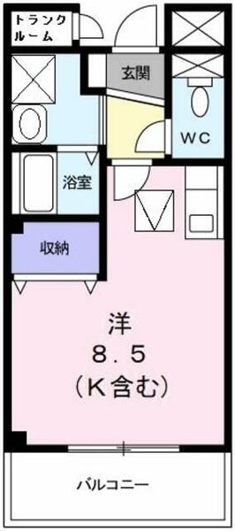 エスポワール｜千葉県松戸市上本郷(賃貸アパート1R・1階・24.39㎡)の写真 その2