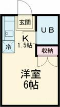 コーポイソザキ 101 ｜ 東京都立川市羽衣町２丁目（賃貸アパート1R・1階・18.15㎡） その2