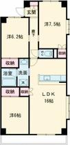 グローバル氏家 607 ｜ 栃木県さくら市氏家（賃貸マンション3LDK・6階・75.63㎡） その2