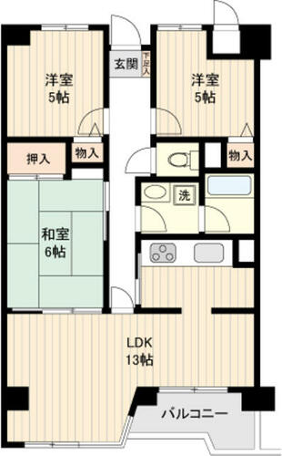 同じ建物の物件間取り写真 - ID:211047290908