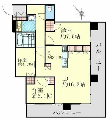 同じ建物の物件間取り写真 - ID:214055981099