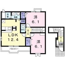 カルムＢ棟 201 ｜ 宮城県名取市本郷字大門（賃貸アパート2LDK・2階・59.09㎡） その2