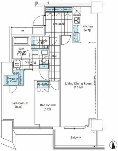 同じ建物の物件間取り写真 - ID:213103769817