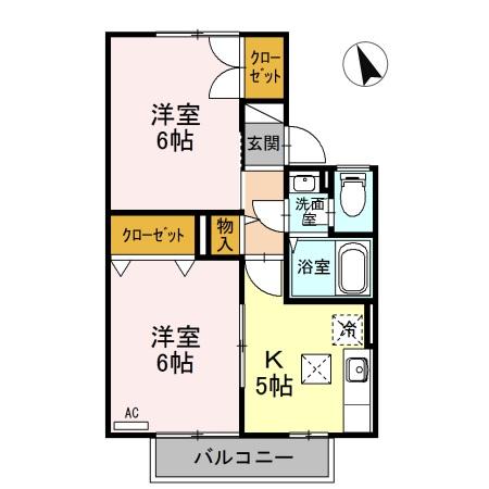 コートグレイス 103｜長野県佐久市新子田(賃貸アパート2K・1階・40.15㎡)の写真 その2