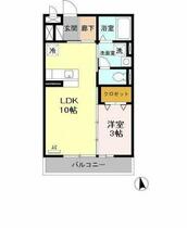 サクセス　Ⅲ 203 ｜ 愛知県安城市桜井町塔見塚（賃貸アパート1LDK・2階・33.39㎡） その2