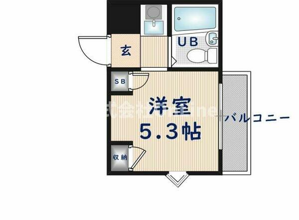 にしのハイツ花園｜大阪府東大阪市花園東町１丁目(賃貸マンション1R・2階・13.50㎡)の写真 その2