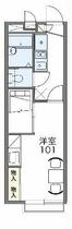 静岡県浜松市浜名区細江町三和（賃貸アパート1K・1階・22.35㎡） その2