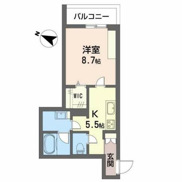 シャーメゾン　リバーサイド A0401｜熊本県熊本市中央区本荘５丁目(賃貸マンション1K・4階・36.48㎡)の写真 その2