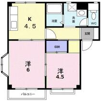 福岡県福岡市西区泉２丁目（賃貸アパート2K・2階・38.40㎡） その2