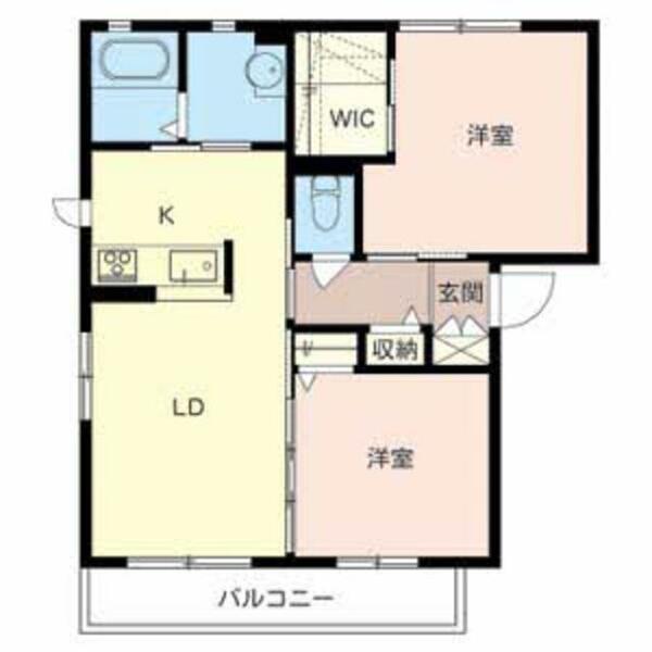 プリンスメゾン中里 0201｜大阪府八尾市東山本新町８丁目(賃貸アパート2LDK・2階・54.07㎡)の写真 その2