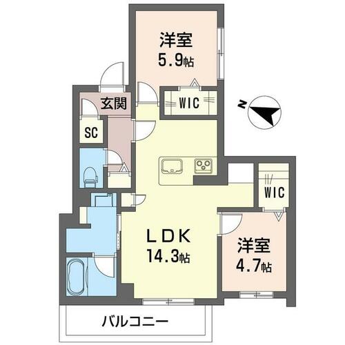 同じ建物の物件間取り写真 - ID:211045865291