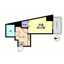 パルム信開泉が丘 212 ｜ 石川県金沢市泉が丘２丁目（賃貸マンション1K・2階・19.88㎡） その2