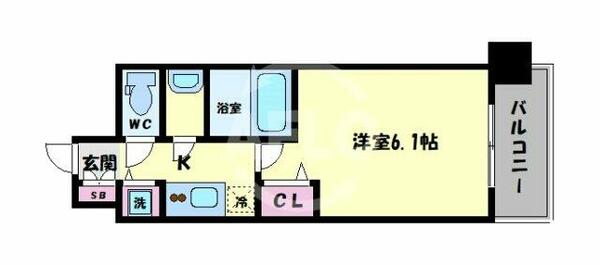 プレサンス玉造駅前｜大阪府大阪市東成区東小橋１丁目(賃貸マンション1K・9階・21.51㎡)の写真 その2