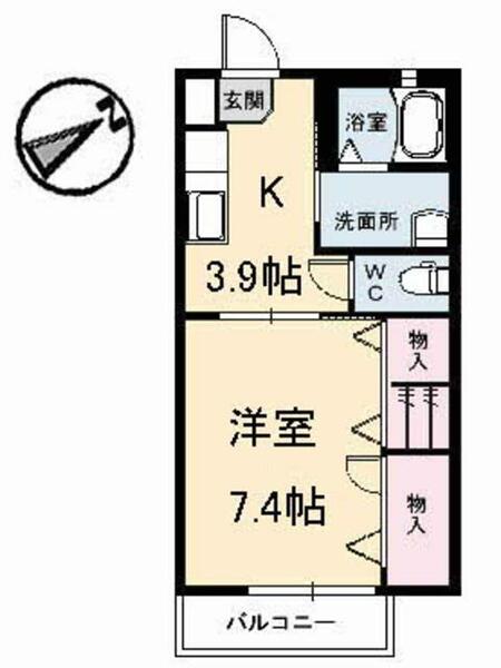 セフィラＪＴ A0202｜広島県福山市川口町４丁目(賃貸アパート1K・2階・30.24㎡)の写真 その2