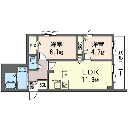 同じ建物の物件間取り写真 - ID:213099930531