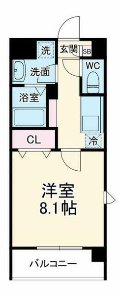 神奈川県大和市渋谷５丁目(賃貸マンション1K・3階・28.24㎡)の写真 その2