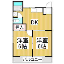 山上ハイツ  ｜ 長野県長野市大字稲葉（賃貸アパート2K・2階・38.19㎡） その2