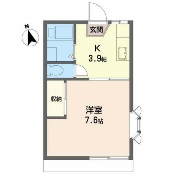 シティ中島丁Ｂ 101｜宮城県仙台市青葉区八幡３丁目(賃貸アパート1K・1階・24.00㎡)の写真 その2