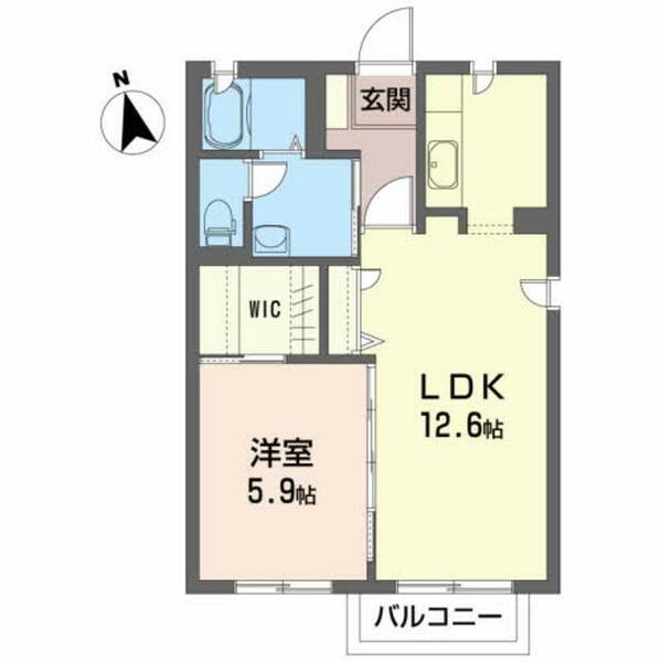 ハウス柿木平　Ｂ 101｜岩手県盛岡市浅岸３丁目(賃貸アパート1LDK・1階・44.00㎡)の写真 その2