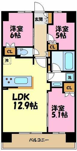 同じ建物の物件間取り写真 - ID:214055998264