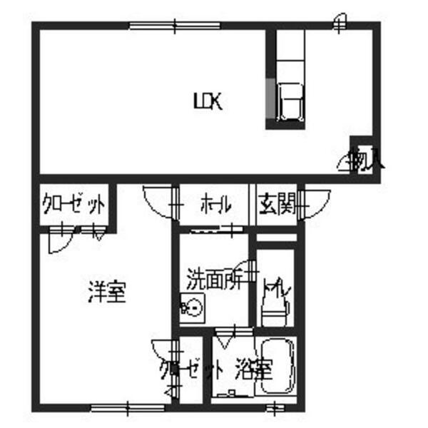 パレス・ウィ－ン高畑 0101｜奈良県奈良市白毫寺町(賃貸アパート1LDK・1階・44.20㎡)の写真 その2