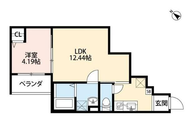 フィノ森小路｜大阪府大阪市旭区新森２丁目(賃貸アパート1LDK・1階・36.13㎡)の写真 その2