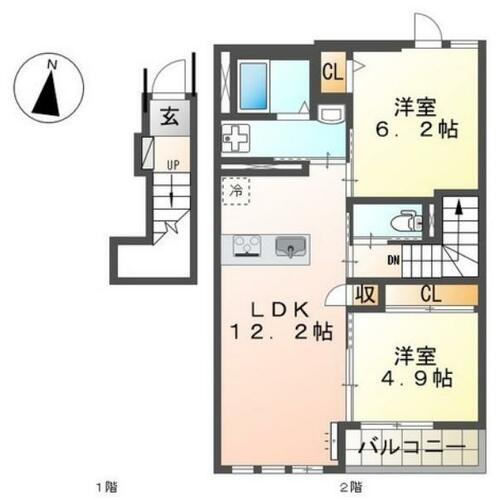 同じ建物の物件間取り写真 - ID:241004765955