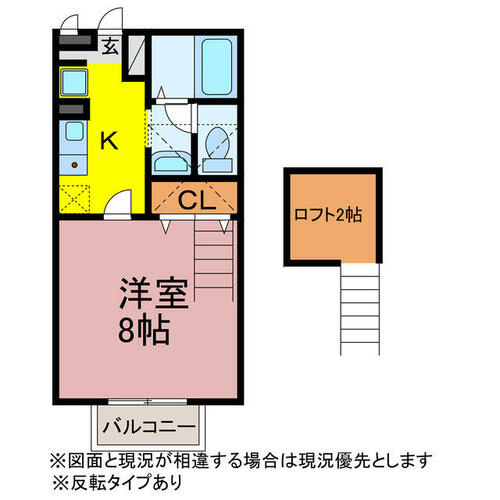 愛知県豊川市本野町西浦（アパート）の賃貸物件205の間取り