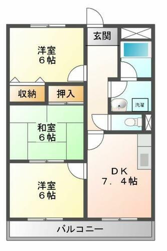 リンピア志水203の間取り