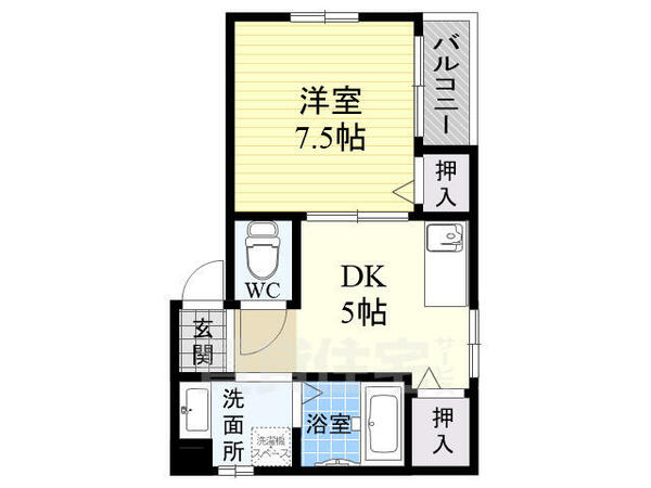 ジョアメゾン 2A｜大阪府大阪市平野区瓜破２丁目(賃貸マンション1DK・2階・30.00㎡)の写真 その2