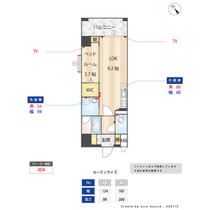 Ｃｉｎｎａｍｏｎ　Ｃｏｕｒｔ 0701 ｜ 福岡県福岡市南区大橋１丁目（賃貸マンション1LDK・7階・34.38㎡） その2