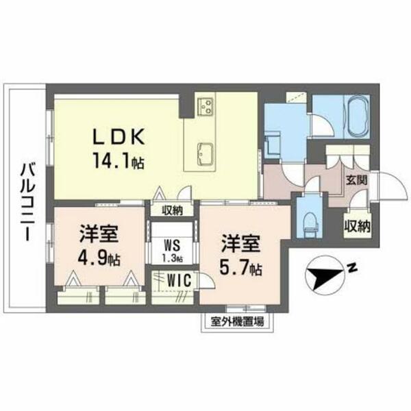 シャーメゾン　プレミアスⅡ 0303｜大阪府門真市元町(賃貸マンション2SLDK・3階・63.20㎡)の写真 その2