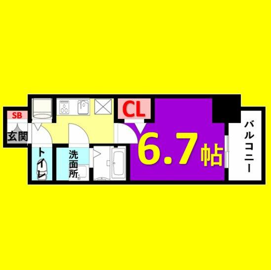 プレサンス千種アイル｜愛知県名古屋市千種区内山３丁目(賃貸マンション1K・10階・23.25㎡)の写真 その2