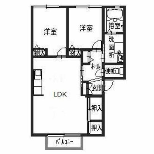 フレグランス延末0203の間取り