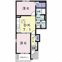 プレンドル　アン　カノン 101 ｜ 和歌山県有田郡有田川町大字水尻（賃貸アパート2DK・1階・45.39㎡） その2