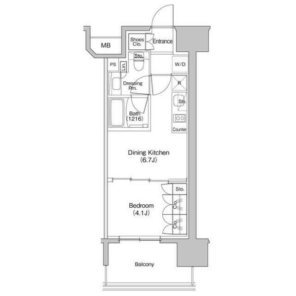 ザ・パークハビオ新栄 1305｜愛知県名古屋市中区新栄１丁目(賃貸マンション1DK・13階・29.12㎡)の写真 その2