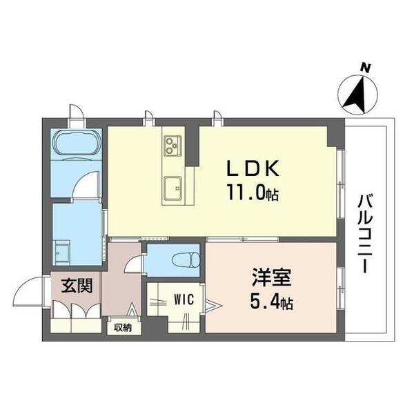 ヴェルビータ 00103｜埼玉県さいたま市中央区本町東２丁目(賃貸マンション1LDK・1階・41.92㎡)の写真 その2