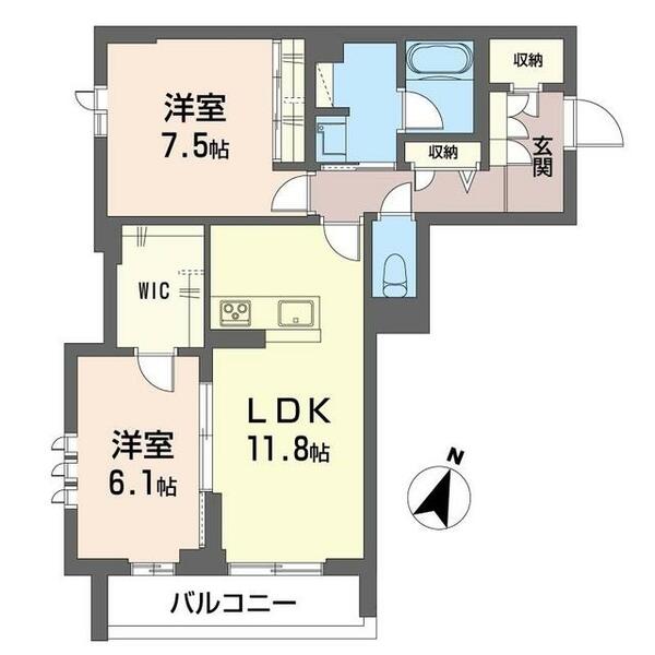 コンフォータス 00302｜埼玉県さいたま市緑区東浦和３丁目(賃貸マンション2LDK・3階・67.54㎡)の写真 その2