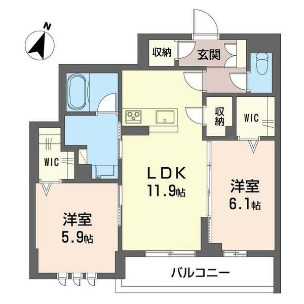 コンフォータス 00303｜埼玉県さいたま市緑区東浦和３丁目(賃貸マンション2LDK・3階・60.75㎡)の写真 その2