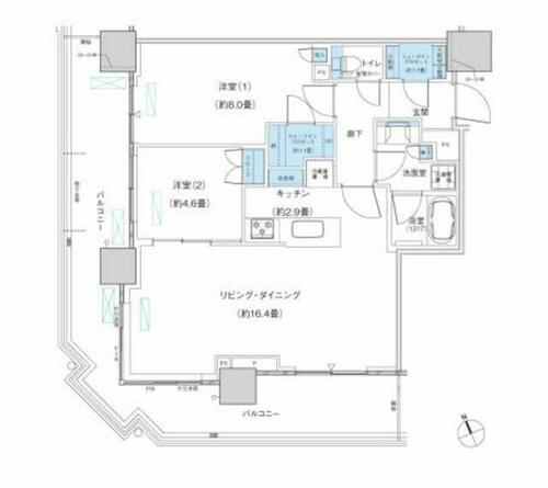 同じ建物の物件間取り写真 - ID:212043024781