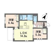 セルディーナ　アイ 00103 ｜ 千葉県千葉市中央区新宿１丁目（賃貸マンション2LDK・1階・57.65㎡） その2