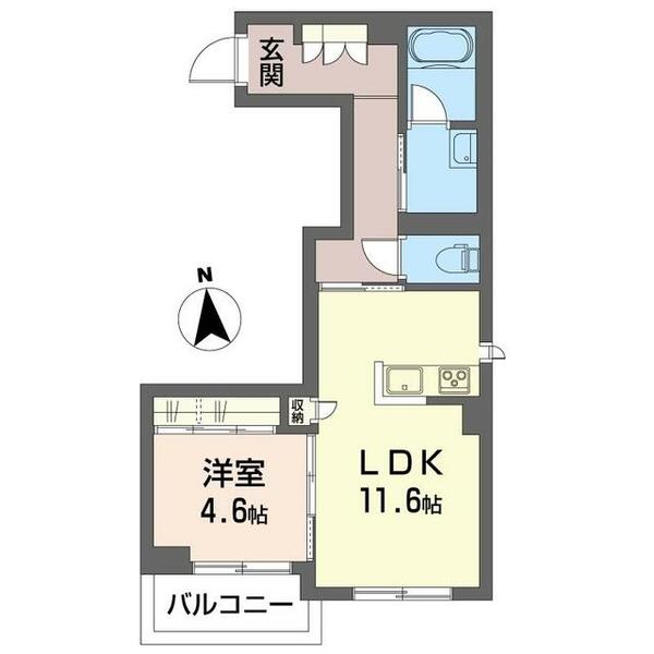 ルリス 00105｜千葉県流山市南流山７丁目(賃貸マンション1LDK・1階・45.67㎡)の写真 その2