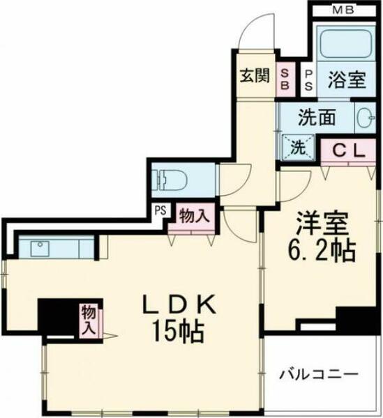 ＭＥＩＮ　ＳＣＨＬＯＳＳ｜東京都荒川区東日暮里３丁目(賃貸マンション1LDK・5階・50.12㎡)の写真 その2