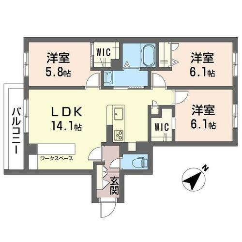 同じ建物の物件間取り写真 - ID:214054565497