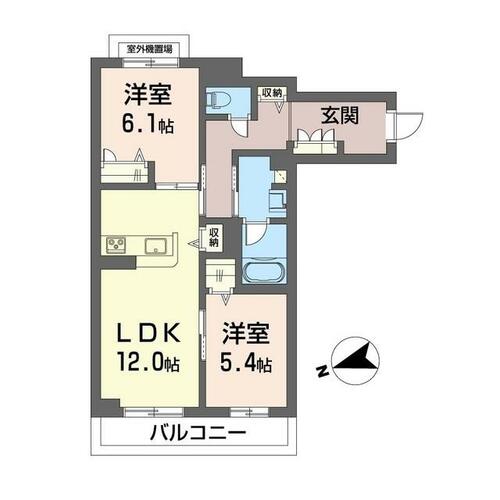 同じ建物の物件間取り写真 - ID:214054595492