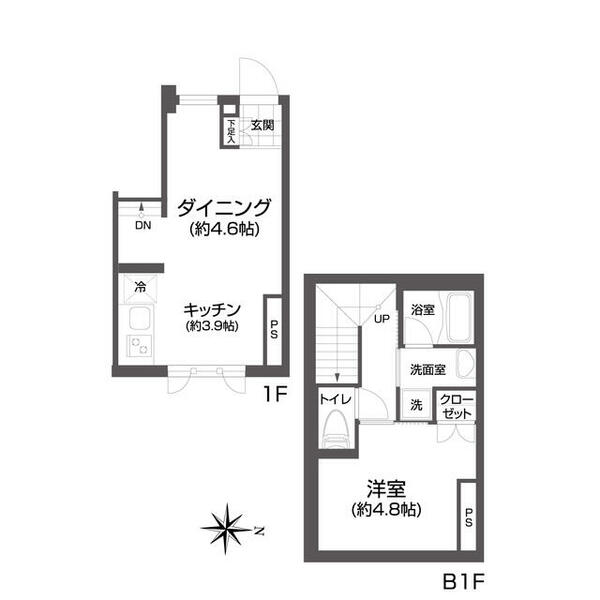 ＵＶＡＳ池袋 0105｜東京都豊島区西池袋２丁目(賃貸マンション1LDK・1階・38.19㎡)の写真 その2