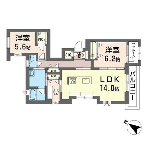 同じ建物の物件間取り写真 - ID:214054996325