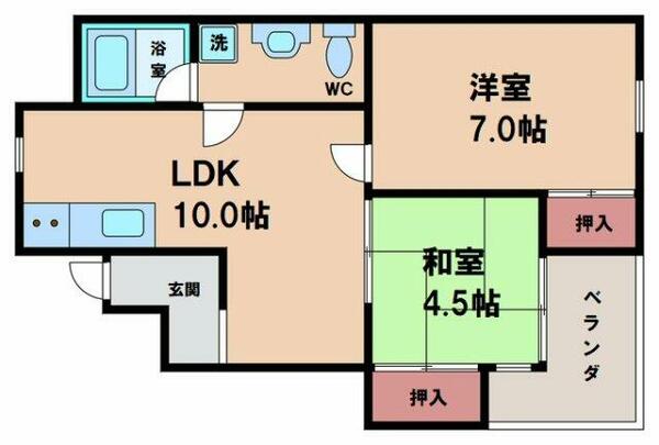 長居パークサイドプラザ｜大阪府大阪市住吉区長居東４丁目(賃貸マンション2LDK・5階・52.00㎡)の写真 その2