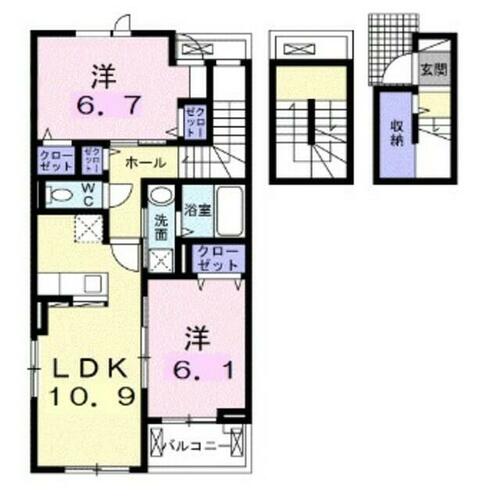 同じ建物の物件間取り写真 - ID:214055980950