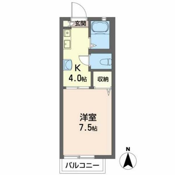 フレグランス中筋 A0206｜広島県広島市安佐南区中筋２丁目(賃貸アパート1K・2階・24.18㎡)の写真 その2